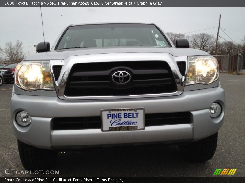 Silver Streak Mica / Graphite Gray 2008 Toyota Tacoma V6 SR5 PreRunner Access Cab