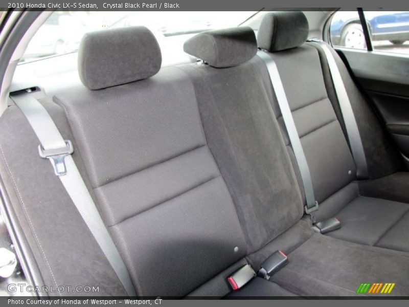 Crystal Black Pearl / Black 2010 Honda Civic LX-S Sedan
