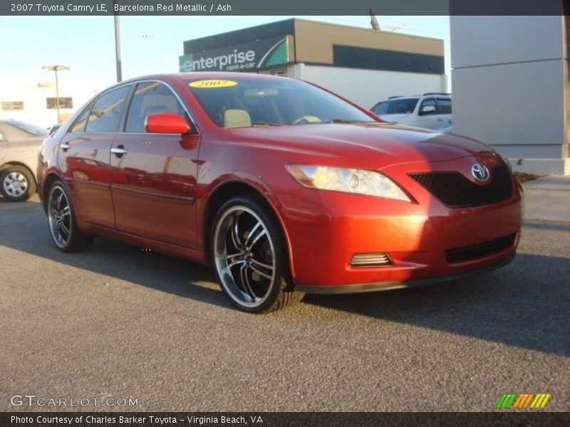 Barcelona Red Metallic / Ash 2007 Toyota Camry LE