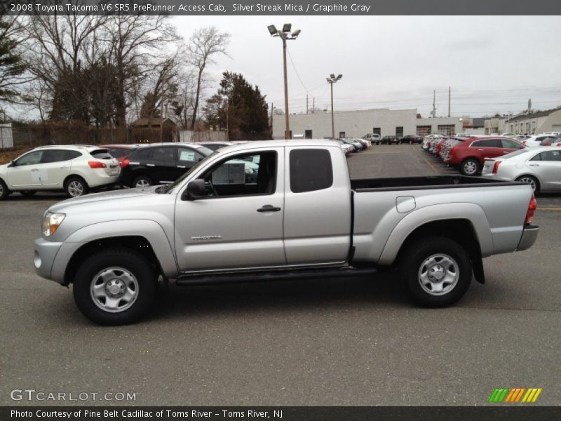 Silver Streak Mica / Graphite Gray 2008 Toyota Tacoma V6 SR5 PreRunner Access Cab