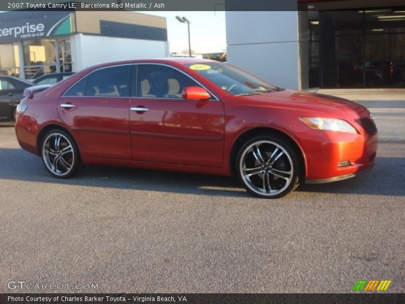 Barcelona Red Metallic / Ash 2007 Toyota Camry LE