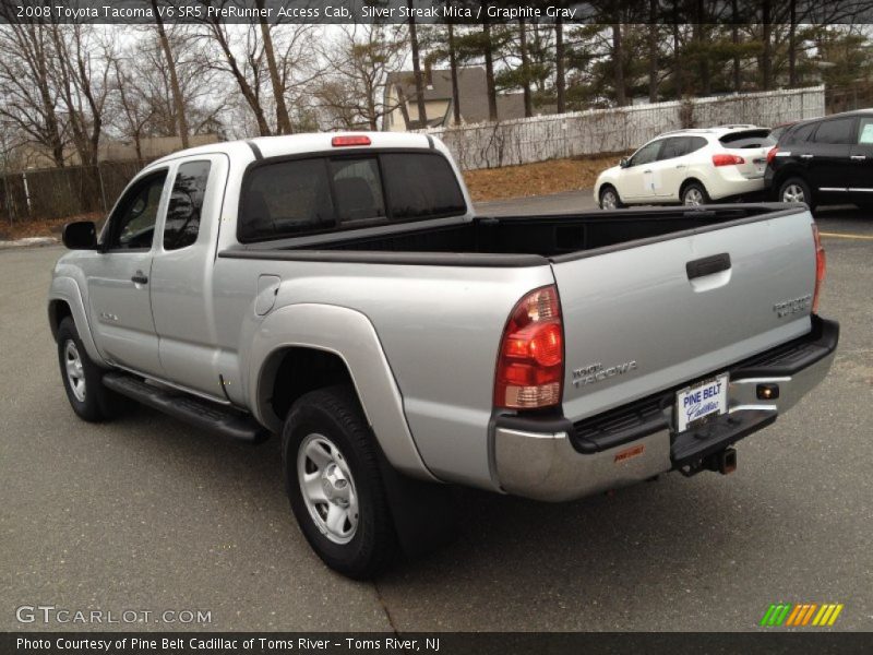 Silver Streak Mica / Graphite Gray 2008 Toyota Tacoma V6 SR5 PreRunner Access Cab