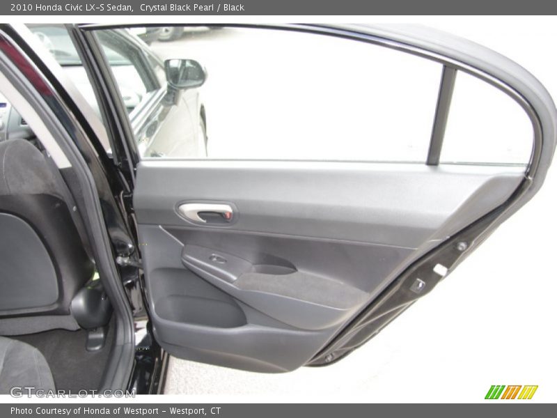 Crystal Black Pearl / Black 2010 Honda Civic LX-S Sedan