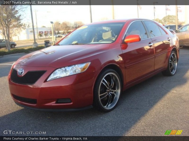 Barcelona Red Metallic / Ash 2007 Toyota Camry LE