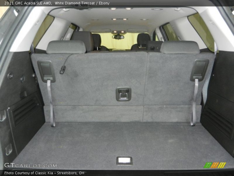 White Diamond Tintcoat / Ebony 2011 GMC Acadia SLE AWD