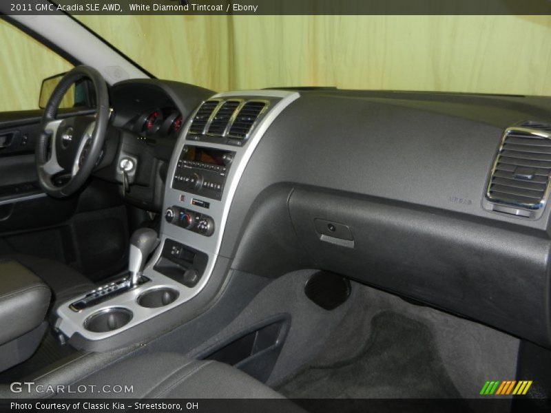 White Diamond Tintcoat / Ebony 2011 GMC Acadia SLE AWD