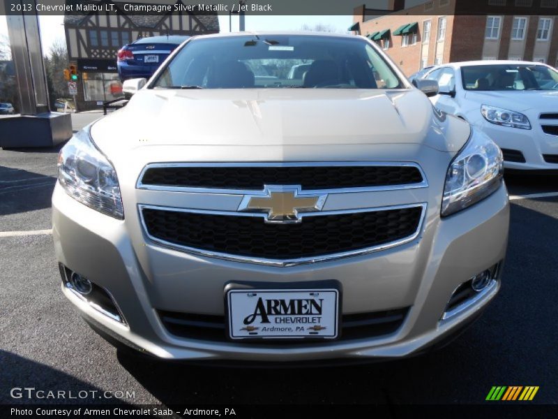 Champagne Silver Metallic / Jet Black 2013 Chevrolet Malibu LT