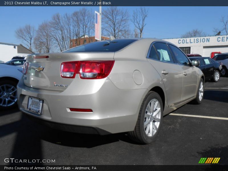 Champagne Silver Metallic / Jet Black 2013 Chevrolet Malibu LT