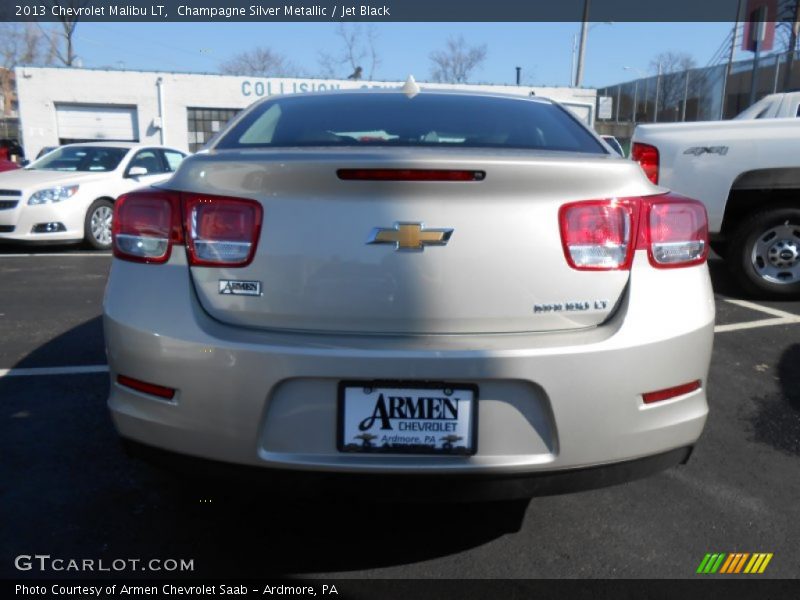 Champagne Silver Metallic / Jet Black 2013 Chevrolet Malibu LT
