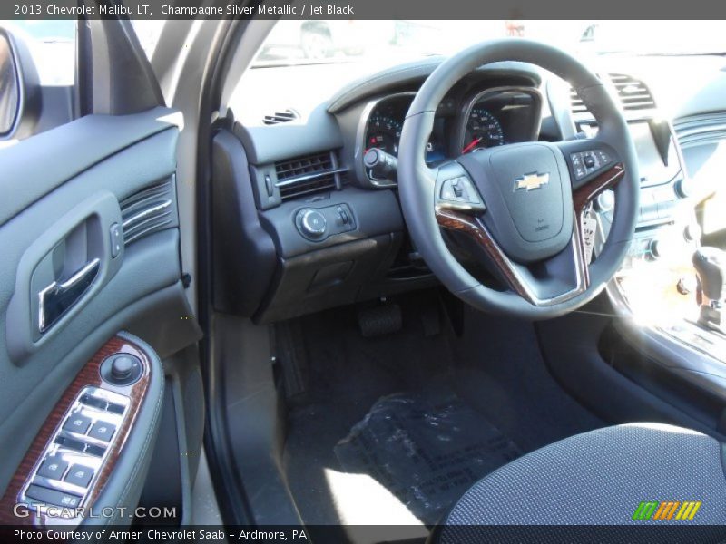 Champagne Silver Metallic / Jet Black 2013 Chevrolet Malibu LT