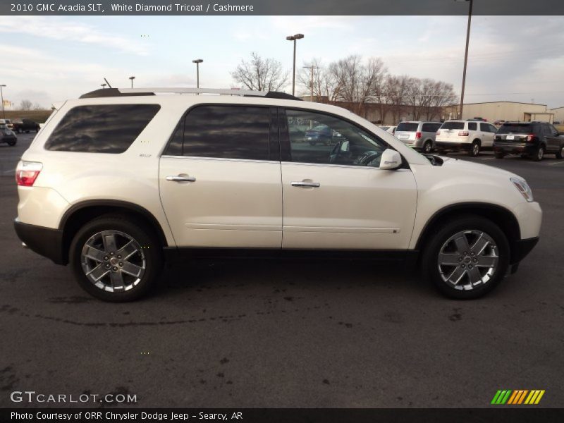 White Diamond Tricoat / Cashmere 2010 GMC Acadia SLT