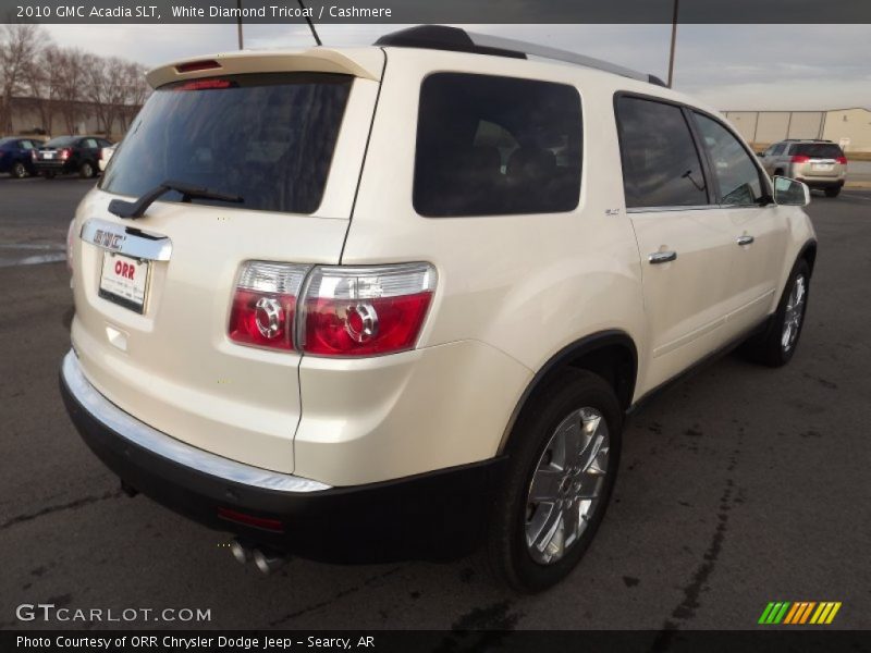White Diamond Tricoat / Cashmere 2010 GMC Acadia SLT