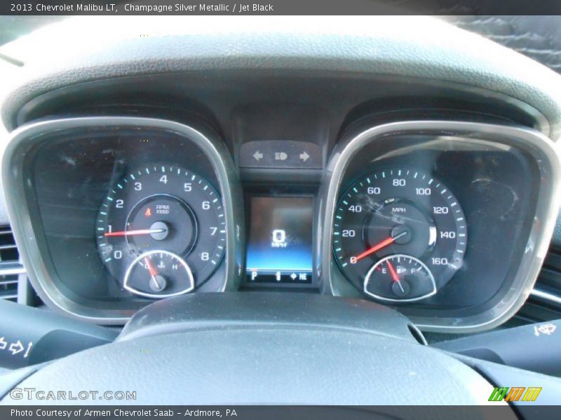 Champagne Silver Metallic / Jet Black 2013 Chevrolet Malibu LT