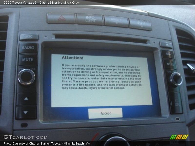 Classic Silver Metallic / Gray 2009 Toyota Venza V6