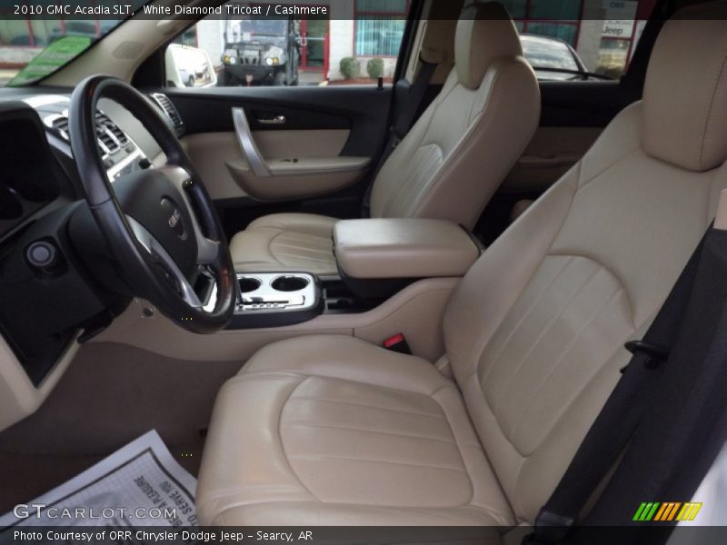 White Diamond Tricoat / Cashmere 2010 GMC Acadia SLT
