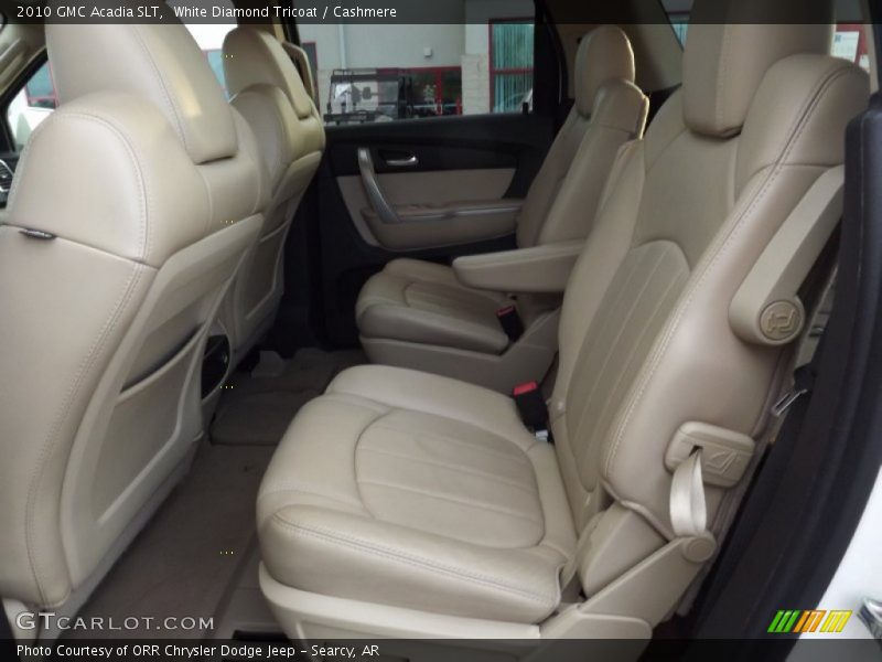 White Diamond Tricoat / Cashmere 2010 GMC Acadia SLT