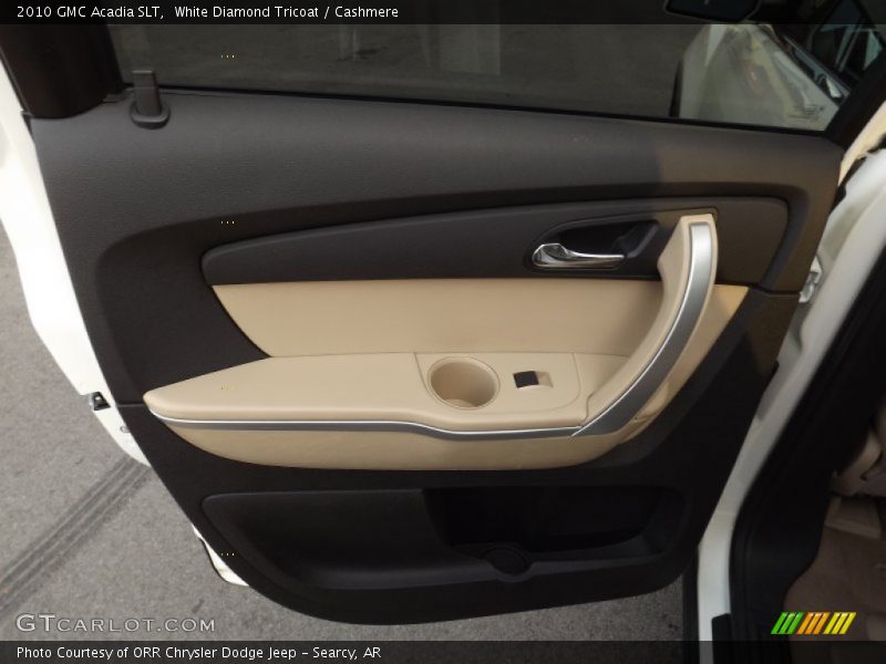 White Diamond Tricoat / Cashmere 2010 GMC Acadia SLT