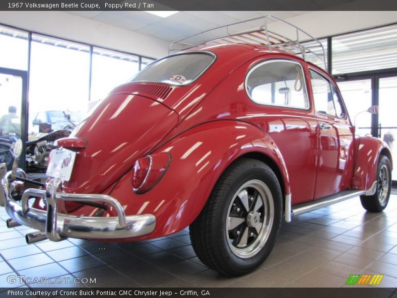 Back 3/4 View - 1967 Volkswagen Beetle Coupe