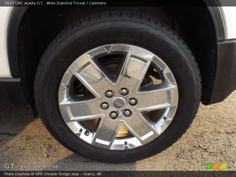 White Diamond Tricoat / Cashmere 2010 GMC Acadia SLT