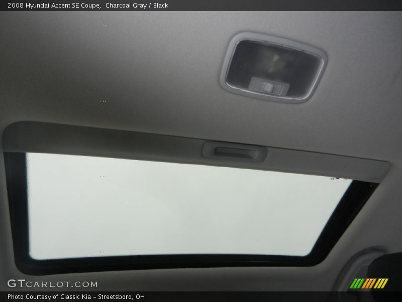 Charcoal Gray / Black 2008 Hyundai Accent SE Coupe