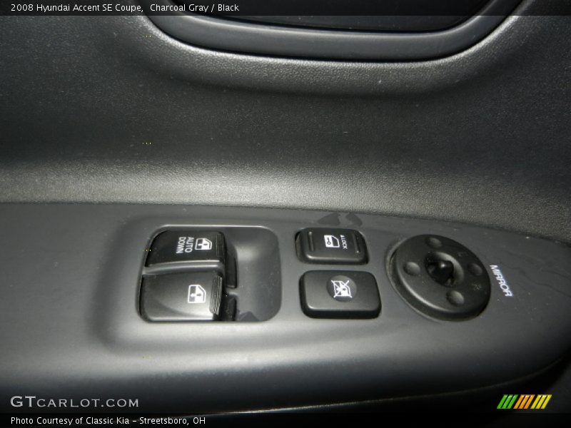 Charcoal Gray / Black 2008 Hyundai Accent SE Coupe