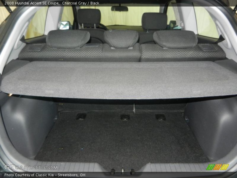Charcoal Gray / Black 2008 Hyundai Accent SE Coupe