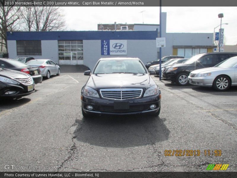 Capri Blue Metallic / Almond/Mocha 2010 Mercedes-Benz C 300 Luxury 4Matic