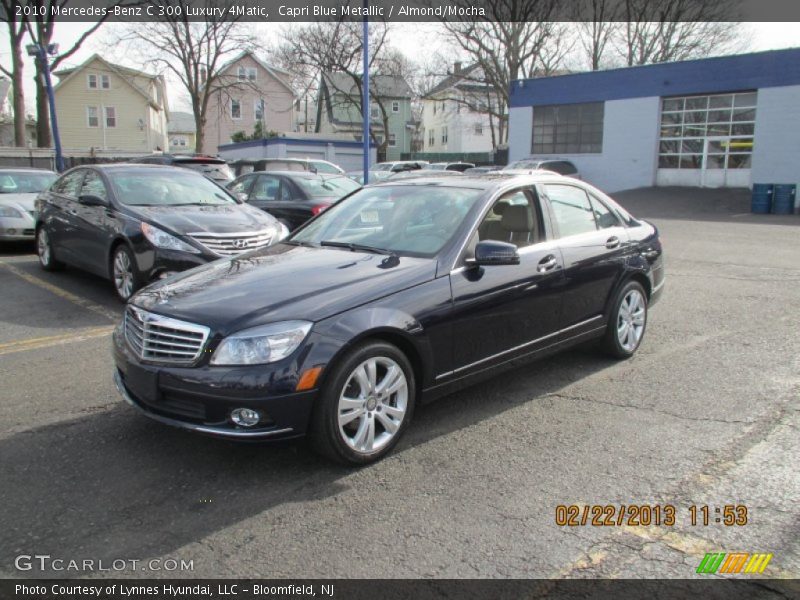 Capri Blue Metallic / Almond/Mocha 2010 Mercedes-Benz C 300 Luxury 4Matic
