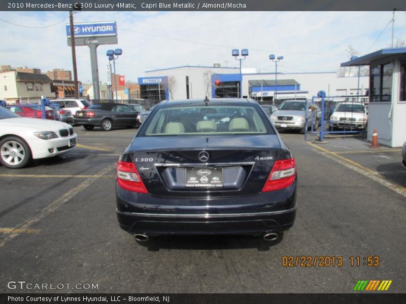 Capri Blue Metallic / Almond/Mocha 2010 Mercedes-Benz C 300 Luxury 4Matic