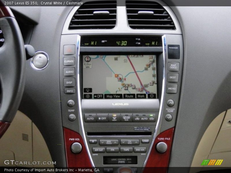 Navigation of 2007 ES 350