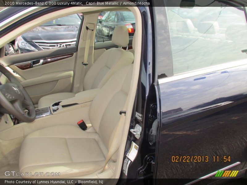 Capri Blue Metallic / Almond/Mocha 2010 Mercedes-Benz C 300 Luxury 4Matic