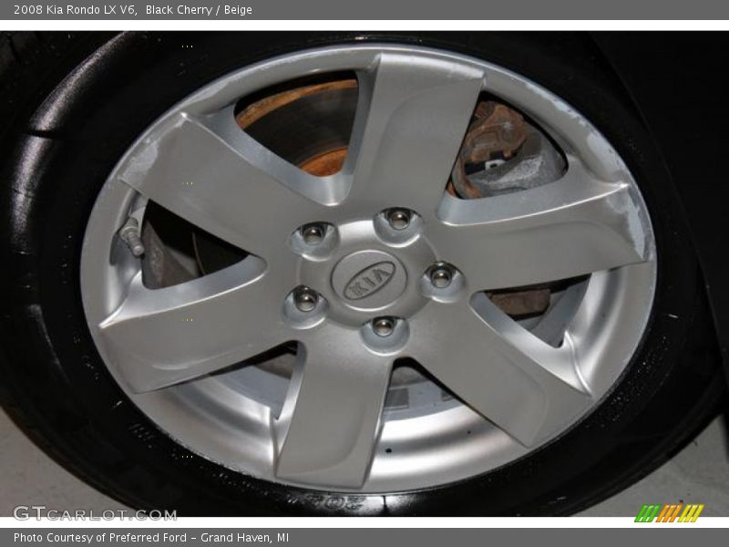 Black Cherry / Beige 2008 Kia Rondo LX V6