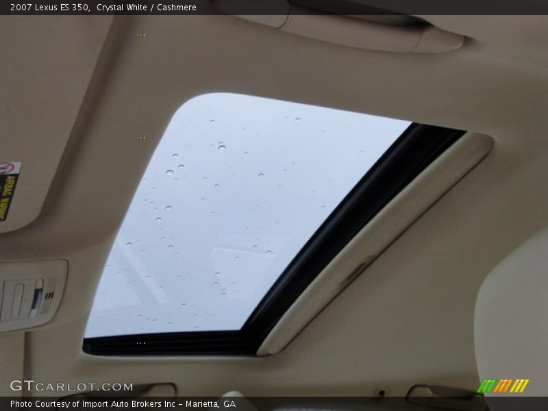 Sunroof of 2007 ES 350