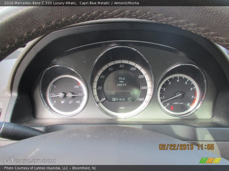 Capri Blue Metallic / Almond/Mocha 2010 Mercedes-Benz C 300 Luxury 4Matic