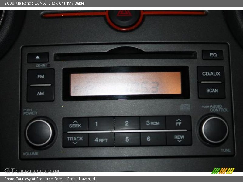 Audio System of 2008 Rondo LX V6
