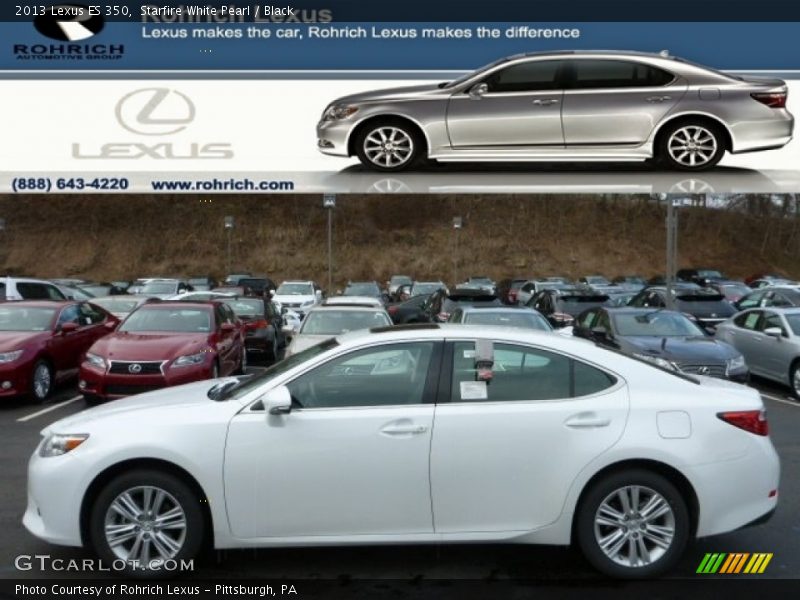 Starfire White Pearl / Black 2013 Lexus ES 350