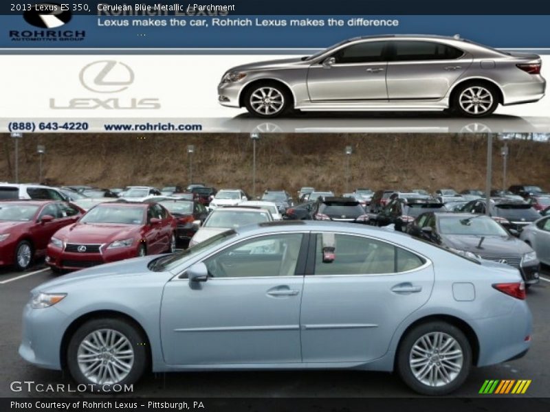 Cerulean Blue Metallic / Parchment 2013 Lexus ES 350
