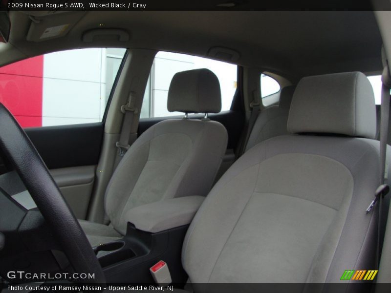 Wicked Black / Gray 2009 Nissan Rogue S AWD