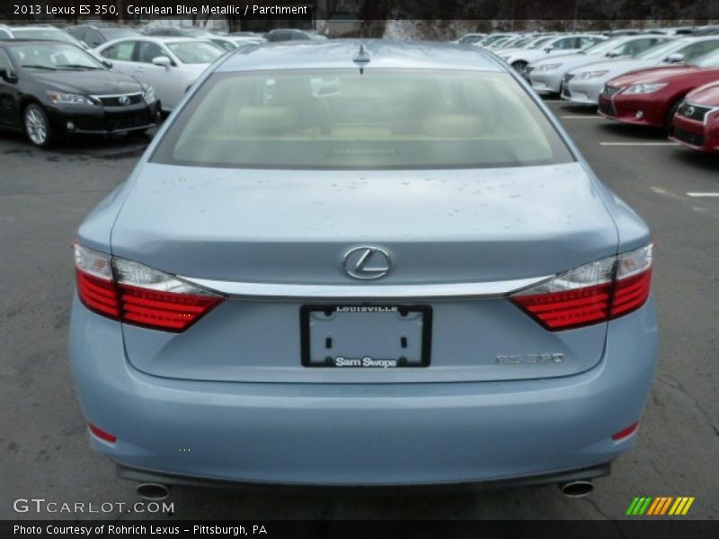 Cerulean Blue Metallic / Parchment 2013 Lexus ES 350