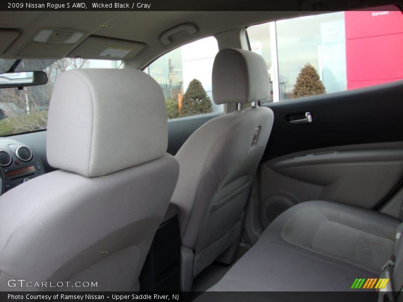 Wicked Black / Gray 2009 Nissan Rogue S AWD
