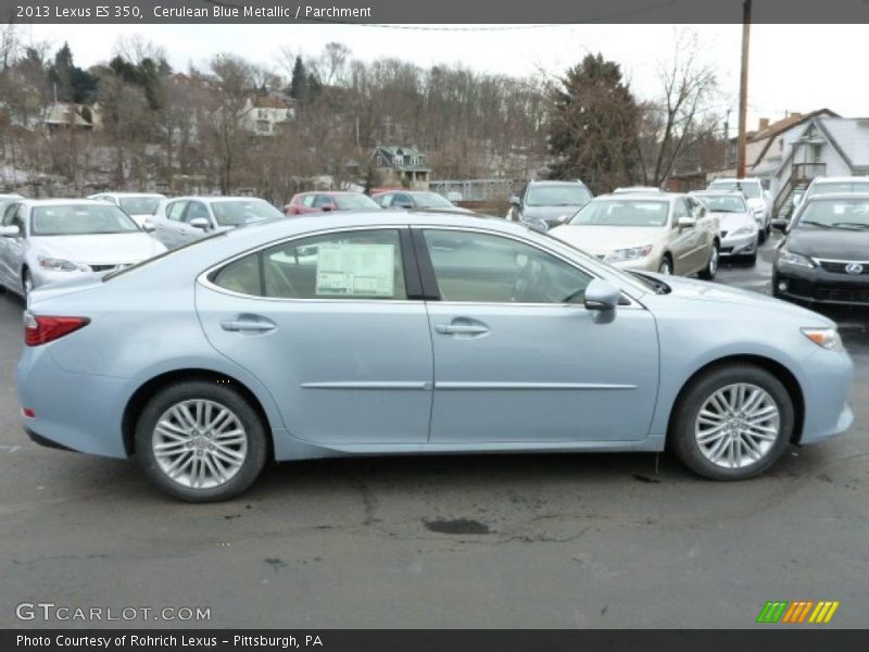 Cerulean Blue Metallic / Parchment 2013 Lexus ES 350