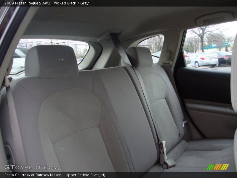 Wicked Black / Gray 2009 Nissan Rogue S AWD