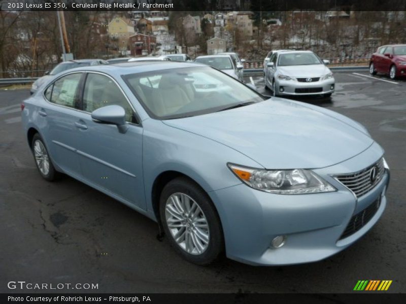 Cerulean Blue Metallic / Parchment 2013 Lexus ES 350
