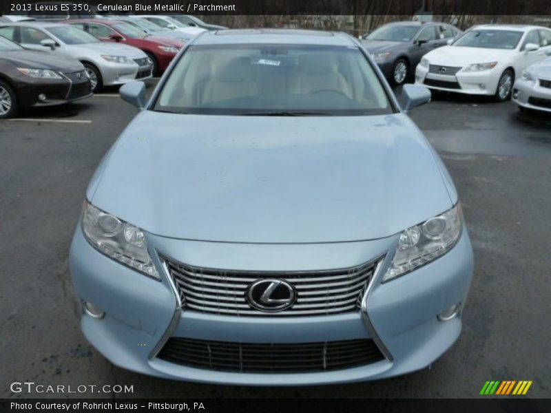 Cerulean Blue Metallic / Parchment 2013 Lexus ES 350