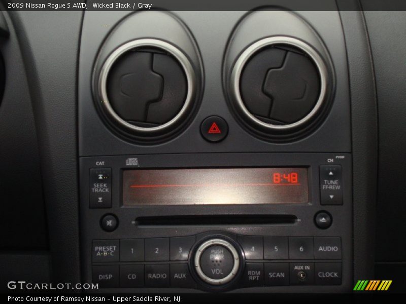 Wicked Black / Gray 2009 Nissan Rogue S AWD