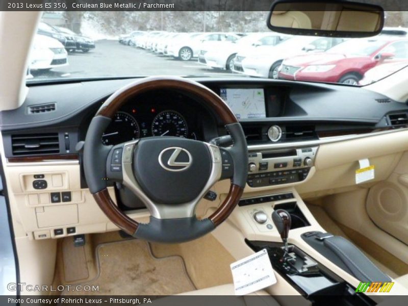 Cerulean Blue Metallic / Parchment 2013 Lexus ES 350