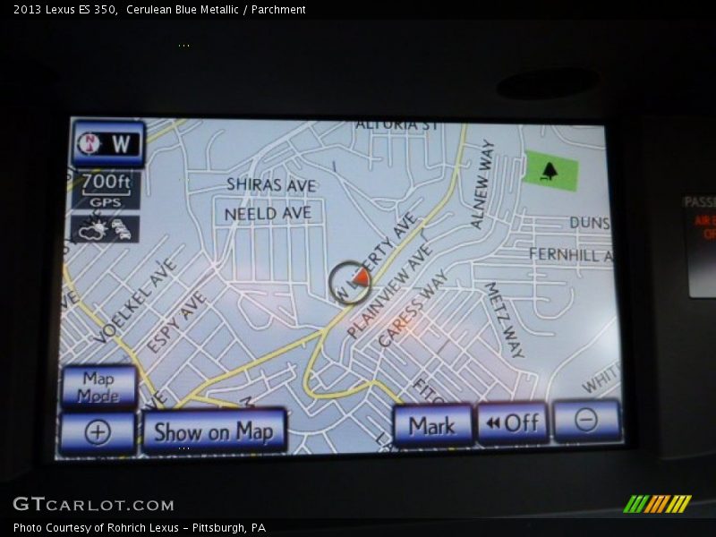 Cerulean Blue Metallic / Parchment 2013 Lexus ES 350