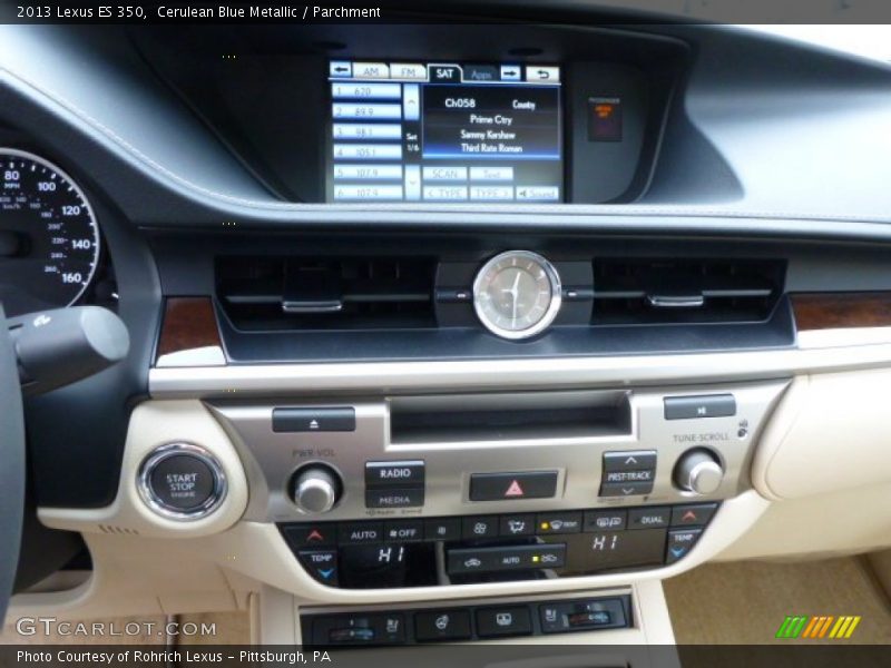 Cerulean Blue Metallic / Parchment 2013 Lexus ES 350