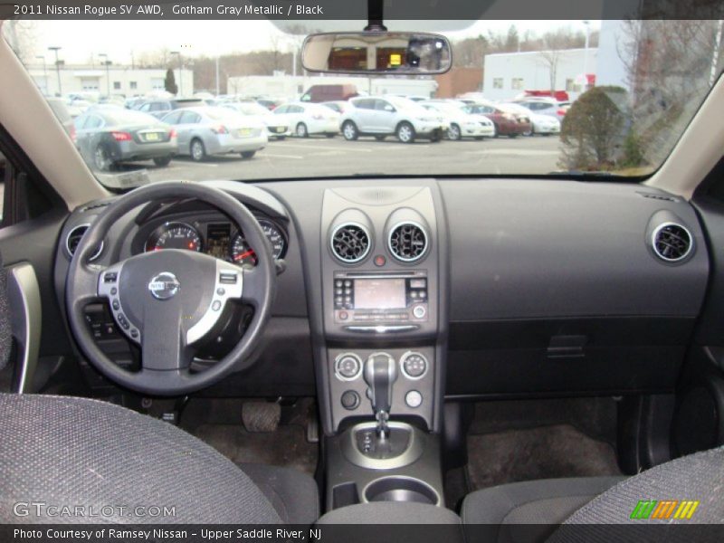 Gotham Gray Metallic / Black 2011 Nissan Rogue SV AWD
