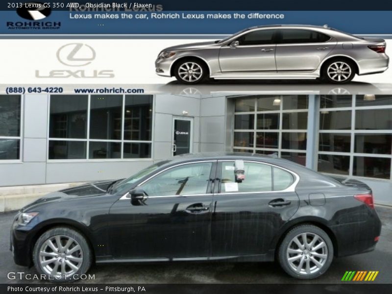Obsidian Black / Flaxen 2013 Lexus GS 350 AWD
